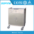 SF-HJ3080 carrito hospital de acero inoxidable